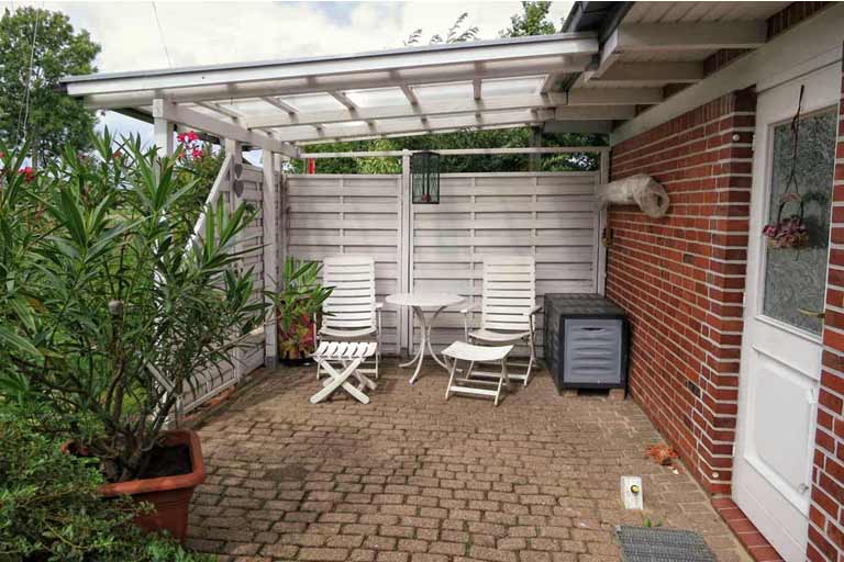 Ferienwohnung Hamburg Terrasse