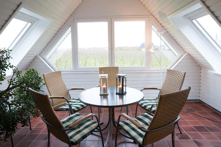 Ferienwohnung Jork-Borstel Loggia