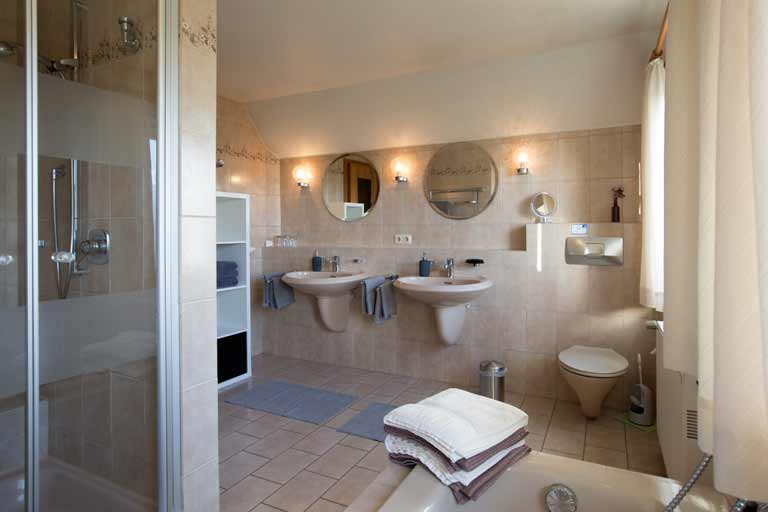 Unterkunft im Alten Land Badezimmer