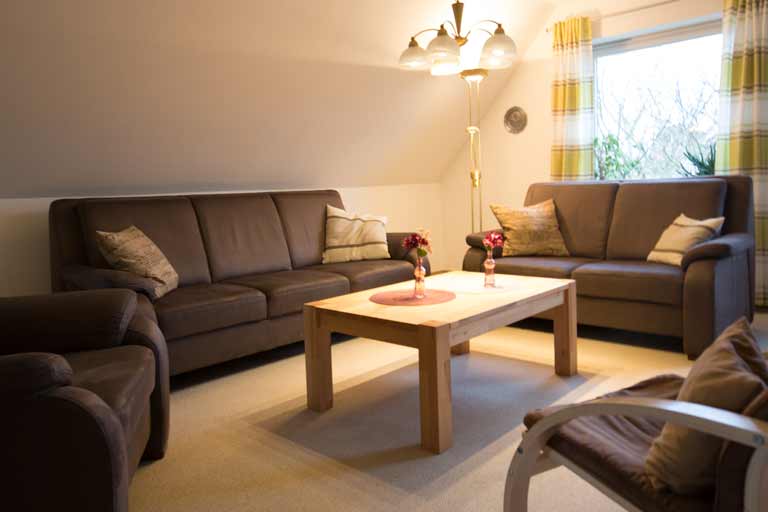 Urlaub im Alten Land Wohnzimmer