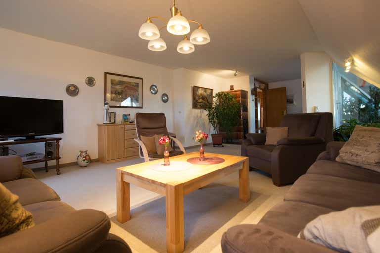 Ferienwohnung Altes Land Wohnzimmer
